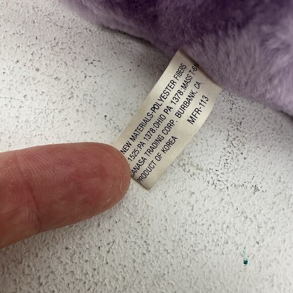 VTG Figment 8” Plush Purple Dragon Disney World Epcot 1982 Disneyland Parks - Picture 7 of 7